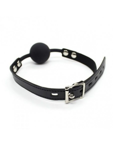 Knebel-Ball Gag + Block (nero) - Kneble do ust - 3