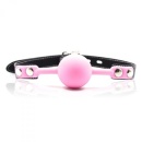 Knebel kulkowy Ball Gag z kłódką Toyz4Lovers różowy - 1