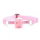 Knebel kulkowy oddychający Easy Breathable Ball Gag 4 cm różowy - 1