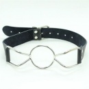 Knebel Ring Gag Deep Throat 4 cm Czarny - 1