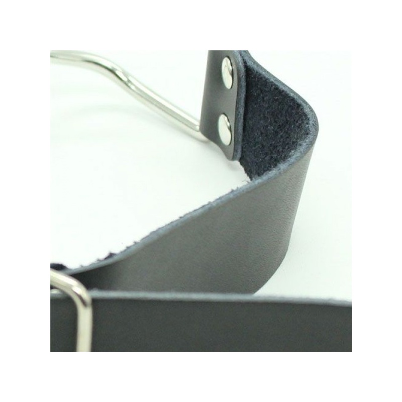 Knebel Ring Gag Deep Throat 4 cm Czarny - 2