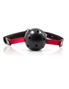 Knebel-Breathable Ball Gag Stretch (nero) - Kneble do ust - 1