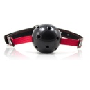 Knebel kulkowy Breathable Ball Gag Stretch 4,5 cm czarny - 1