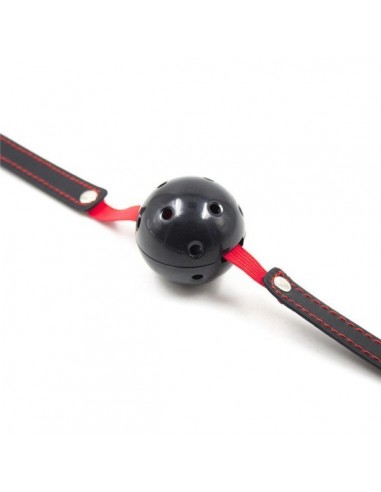 Knebel-Breathable Ball Gag Stretch (nero) - Kneble do ust - 3