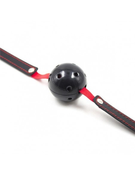 Knebel-Breathable Ball Gag Stretch (nero) - Kneble do ust - 3