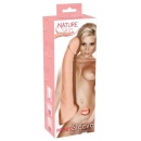 Nakładka na penisa Nature Skin – przedłużająca o 5 cm, z otworem na jądra, TPE, długość 21 cm, średnica wewnętrzna 2,7 cm - 7