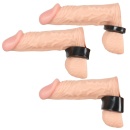 Zestaw do rozciągania jąder Rebel Ball Stretching Kit – 3 elastyczne pierścienie TPR, średnica wewnętrzna 2,5 cm, szerokość 1/2/ - 6