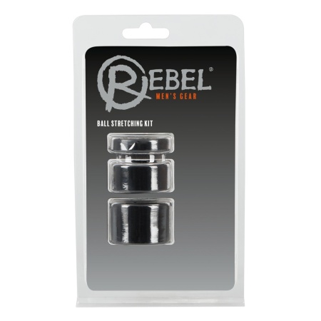 Zestaw do rozciągania jąder Rebel Ball Stretching Kit – 3 elastyczne pierścienie TPR, średnica wewnętrzna 2,5 cm, szerokość 1/2/ - 7