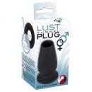 Silikonowy korek analny z tunelem Lust Tunnel Plug M – średnica wewnętrzna tunelu 2,5 cm, długość całkowita 10 cm - 1