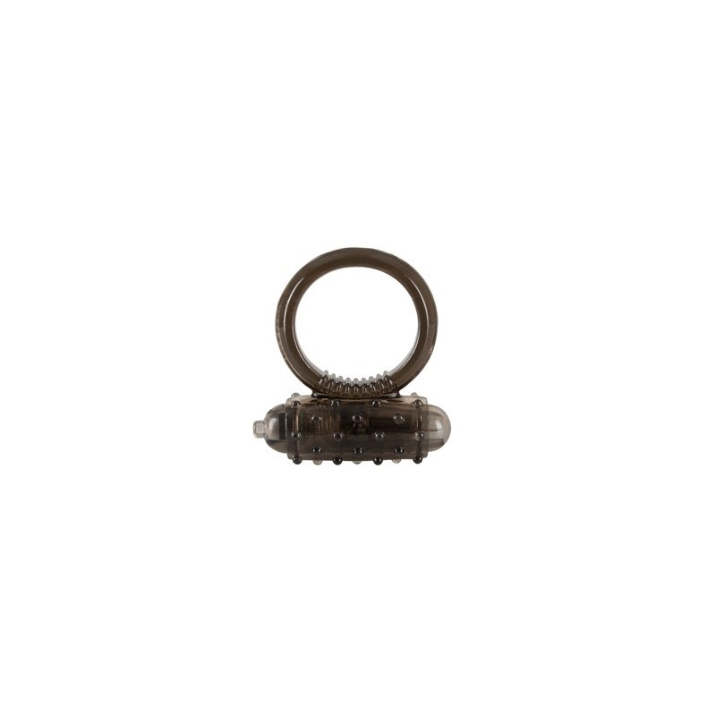 Pierścień penisa Vibro Ring Dark – wyjmowany mini wibrator, elastyczny TPE, Ø 3 cm - 4