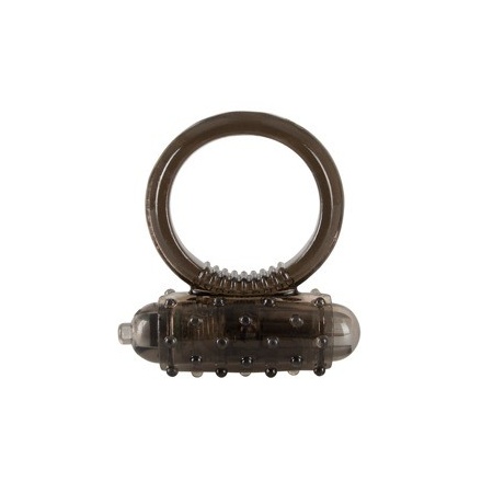 Pierścień penisa Vibro Ring Dark – wyjmowany mini wibrator, elastyczny TPE, Ø 3 cm - 4