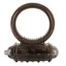 Pierścień penisa Vibro Ring Dark – wyjmowany mini wibrator, elastyczny TPE, Ø 3 cm - 4