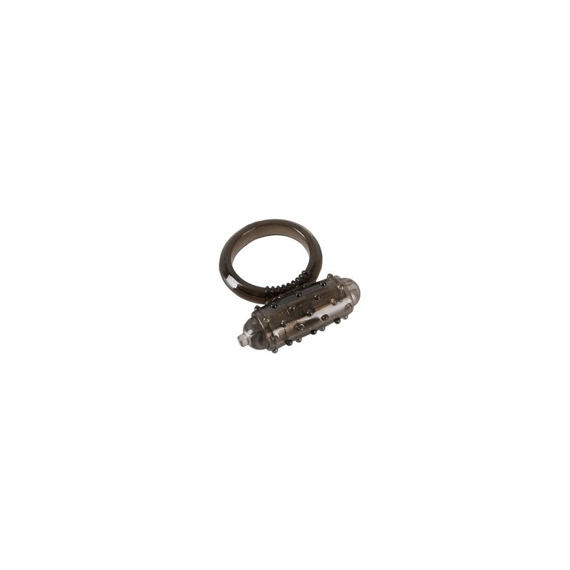 Pierścień penisa Vibro Ring Dark – wyjmowany mini wibrator, elastyczny TPE, Ø 3 cm - 5
