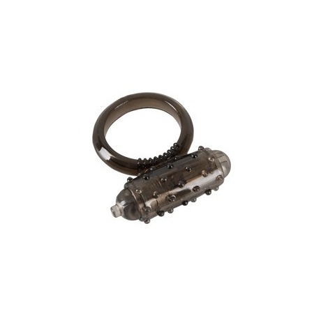 Pierścień penisa Vibro Ring Dark – wyjmowany mini wibrator, elastyczny TPE, Ø 3 cm - 5