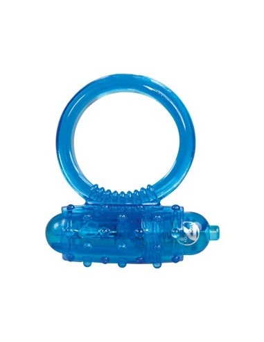 Pierścień na penisa z wibracjami Vibro Ring Niebieski - Pierścienie erekcyjne wibrujące - 4