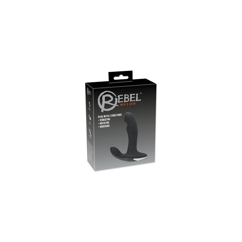 Korek analny Rebel Plug – 3 kanały: stymulacja prostaty, krocza i anusa, 16,6 cm - 1