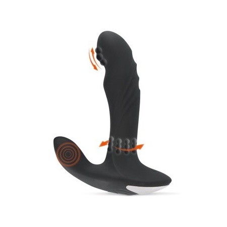 Korek analny Rebel Plug – 3 kanały: stymulacja prostaty, krocza i anusa, 16,6 cm - 5