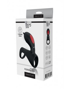 Pierścień na penisa DREAM TOYS PLEASURE CAGE - Pierścienie erekcyjne wibrujące - 1 2