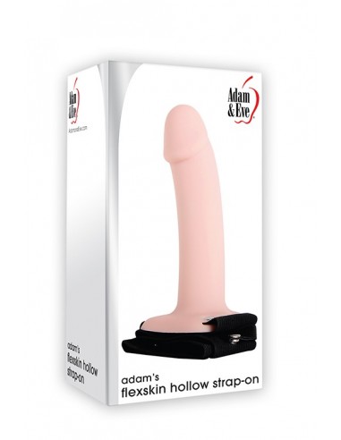 AE Adams Flexskin Hollow Strap-On - Strap-ony, dilda na pasku bez wibracji - 2