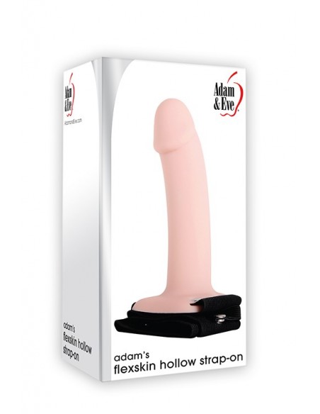AE Adams Flexskin Hollow Strap-On - Strap-ony, dilda na pasku bez wibracji - 2