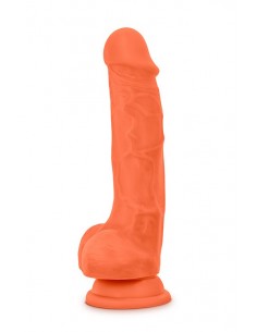 NEO ELITE 7.5INCH COCK WITH BALLS ORANGE - Dilda realistyczne - 1