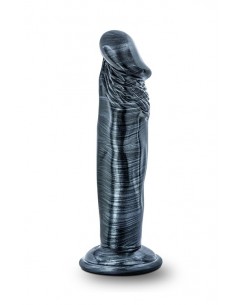 JET EBONY 6INCH DILDO EBONY METALLIC - Dilda realistyczne - 1
