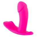 Wibrator do majtek RC z pilotem zdalnego sterowania, 10 trybami i wałkiem o długości 9 cm - 4