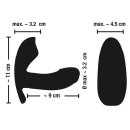 Wibrator do majtek RC z pilotem zdalnego sterowania, 10 trybami i wałkiem o długości 9 cm - 7
