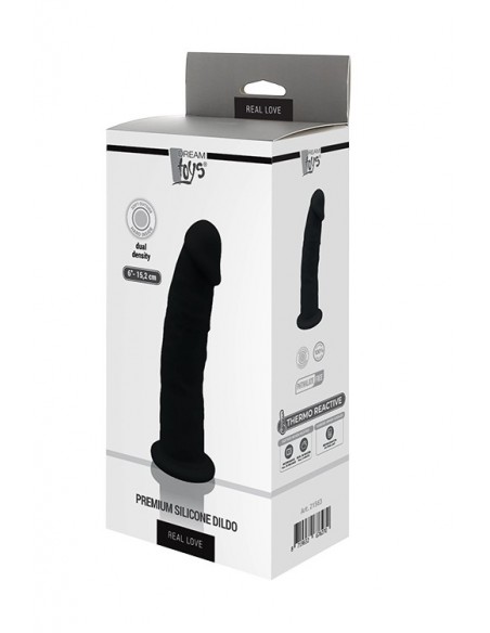 DREAM TOYS REAL LOVE DILDO 6INCH BLACK - Dilda realistyczne - 2