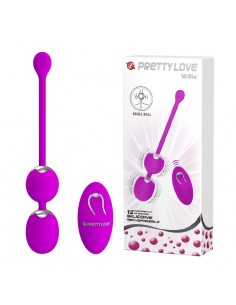 PRETTY LOVE - WILLIE USB remote control 12 function - Kulki Gejszy i Jajeczka Wibrujące - 1