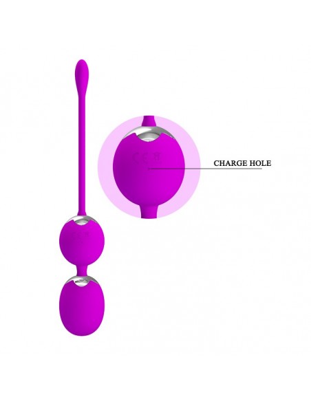 PRETTY LOVE - WILLIE USB remote control 12 function - Kulki Gejszy i Jajeczka Wibrujące - 9