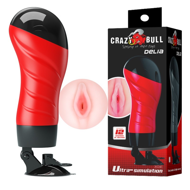 Masturbator męski Delia z przyssawką i 12 funkcjami wibracji - 1