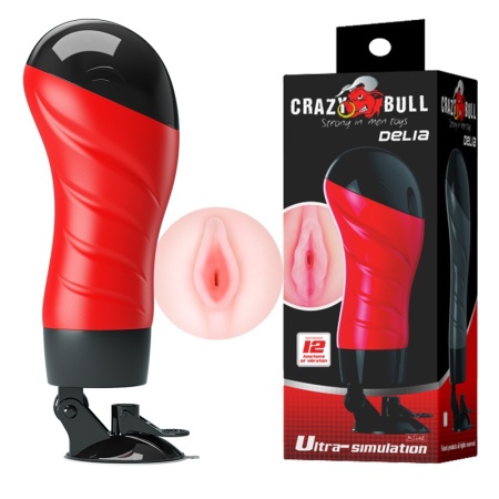 Masturbator męski Delia z przyssawką i 12 funkcjami wibracji - 1