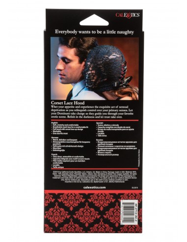 Scandal Corset Lace Hood - Opaski i maski na oczy - 3