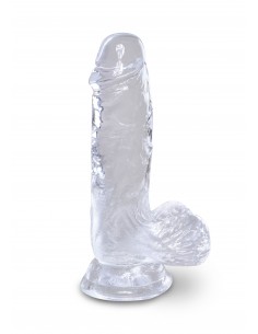 King Cock 5 Inch Cock w Balls - Dilda żelowe - 1