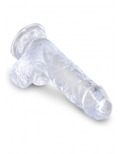 King Cock 5 Inch Cock w Balls - Dilda żelowe - 4