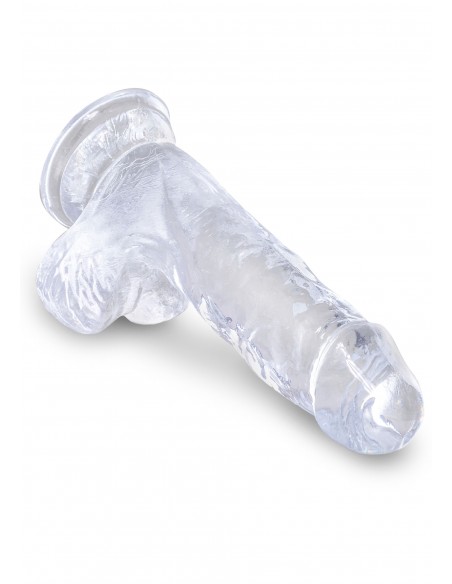 King Cock 5 Inch Cock w Balls - Dilda żelowe - 4