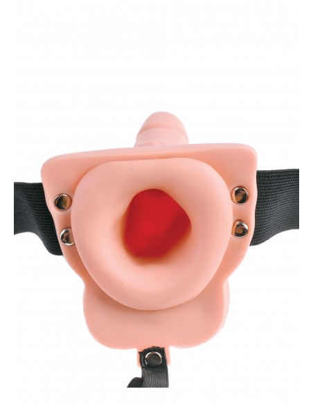 Wibrator Na Pasku Hollow Strap-On Remote 6 Inch - Strap-ony, dilda na pasku z wibracją - 4