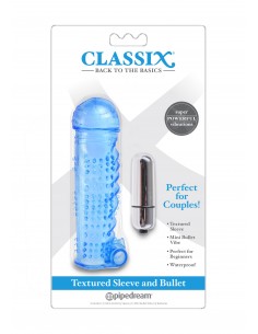 Textured Sleeve / Bullet - Przedłużki i nakładki na penisa - 1