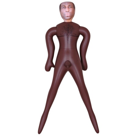 Męska lalka erotyczna nadmuchiwana Mista Cool – sztywny penis 20 cm, wysokość 160 cm - 2