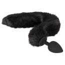 Korek analny z ogonem i kocimi uszami Pet Play Plug & Ears – silikon z powłoką PU, 9,3 cm - 3