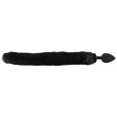 Korek analny z ogonem i kocimi uszami Pet Play Plug & Ears – silikon z powłoką PU, 9,3 cm - 4