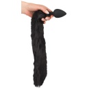 Korek analny z ogonem i kocimi uszami Pet Play Plug & Ears – silikon z powłoką PU, 9,3 cm - 5