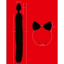 Korek analny z ogonem i kocimi uszami Pet Play Plug & Ears – silikon z powłoką PU, 9,3 cm - 7