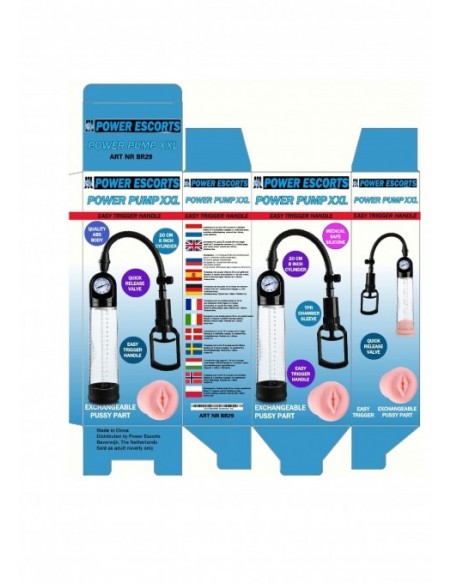 Powerpump xxl accumeter penis pump with extra exchangeable pussy - Pozostałe - 3