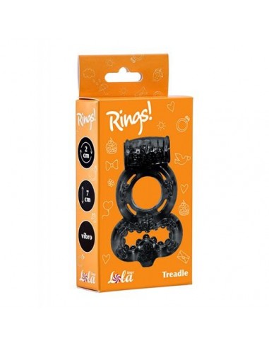 Zestaw pierścieni na penisa wibrujące Czarny - Pierścienie erekcyjne wibrujące - 2