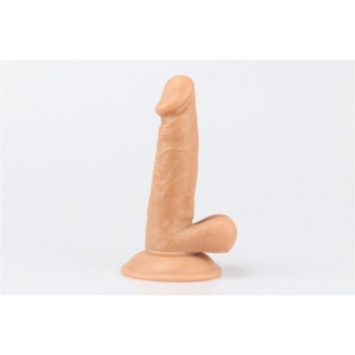 Realistyczne dildo Rocket John 17 cm cieliste z przyssawką - 1