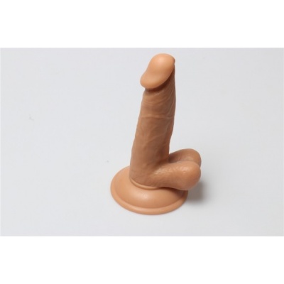 Realistyczne dildo Rocket John 17 cm cieliste z przyssawką - 1 2