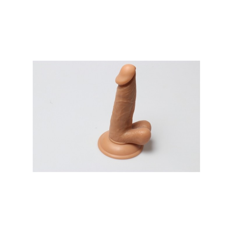 Realistyczne dildo Rocket John 17 cm cieliste z przyssawką - 2