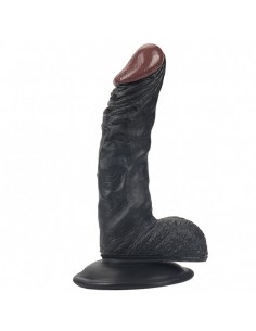 Rocket john 7,3 inch black realistic dildo  7,3 inch /  18,5 cm - Dilda realistyczne - 1